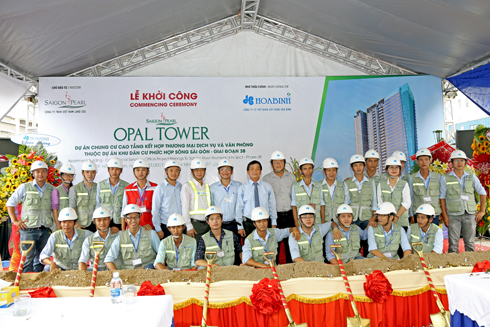 Hòa Bình khởi công xây dựng dự án Opal Tower