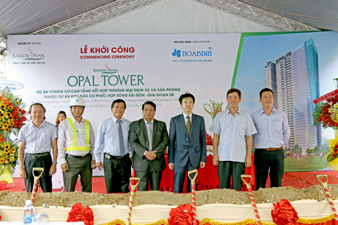 Hòa Bình khởi công xây dựng dự án Opal Tower