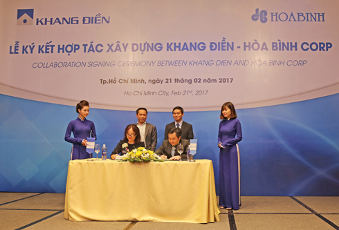 Hòa Bình làm tổng thầu D&B dự án chung cư cao cấp của Khang Điền