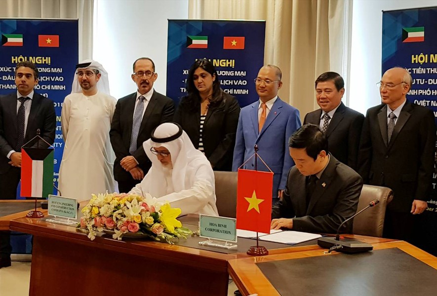 Hòa Bình ký kết hợp tác làm Tổng thầu các dự án của Chính phủ Kuwait