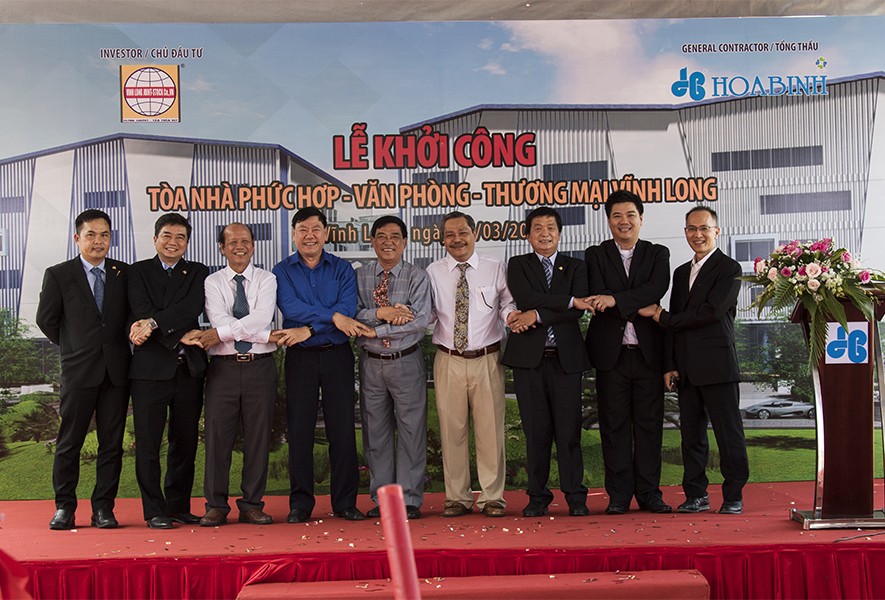 Tập đoàn Xây dựng Hòa Bình khởi công dự án đầu tiên tại tỉnh Vĩnh Long - 1