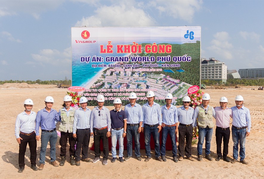 Tập đoàn Xây dựng Hòa Bình khởi công dự án Grand World Phú Quốc