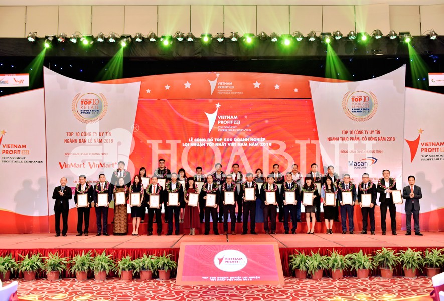 Hòa Bình đạt Top 500 doanh nghiệp lợi nhuận tốt nhất Việt Nam 2018 - 1