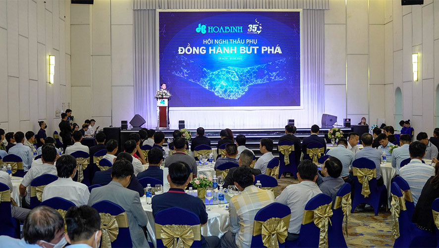 Hòa Bình tổ chức thành công Hội nghị Thầu phụ tại khu vực thành phố Hồ Chí Minh