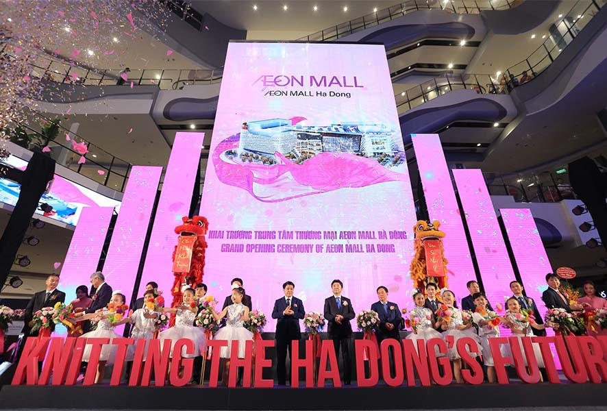 Hòa Bình bàn giao dự án Aeon Mall Hà Đông vượt tiến độ