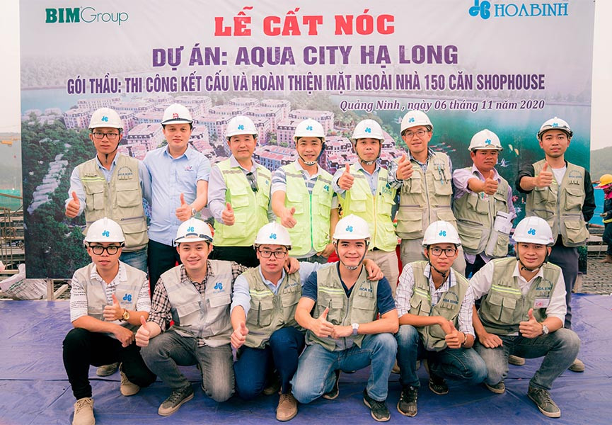 Topped off ahead of schedule for Aqua City Ha Long project 