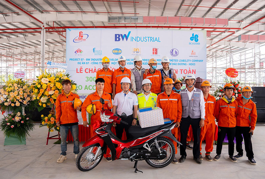Continuing on further success, Hoa Binh’s BW Hai Duong project reaches 300,000 safe hours