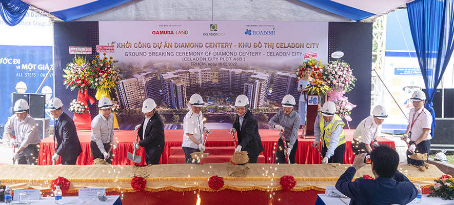 Khởi công xây dựng phân khu Diamond Centery – Khu đô thị Celadon City