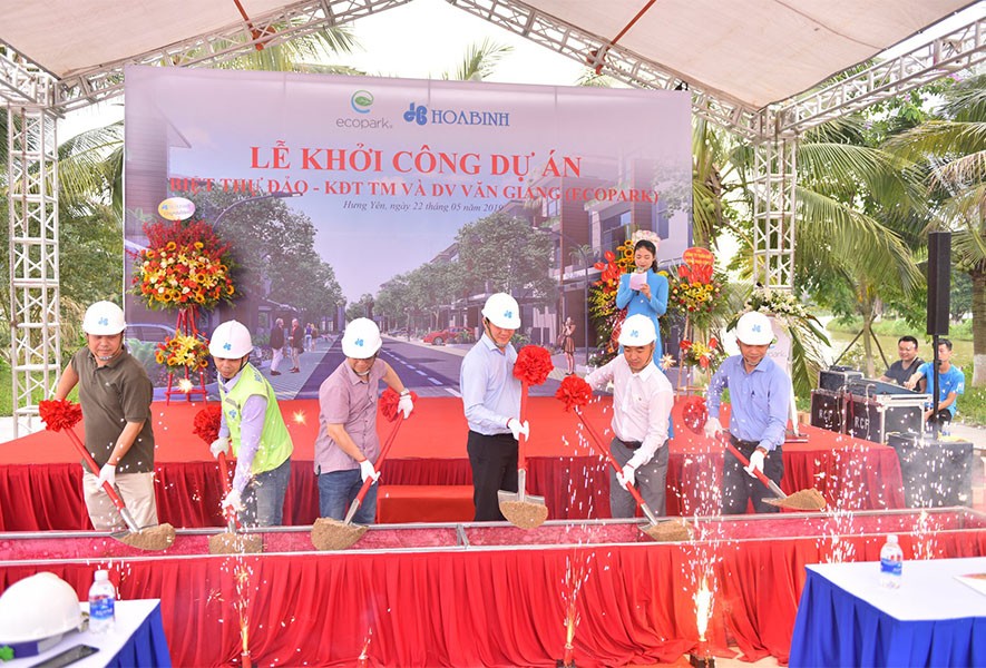 Hòa Bình khởi công xây dựng dự án Văn Giang Ecopark