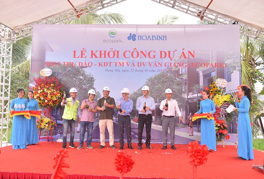 Hòa Bình khởi công xây dựng dự án Văn Giang Ecopark